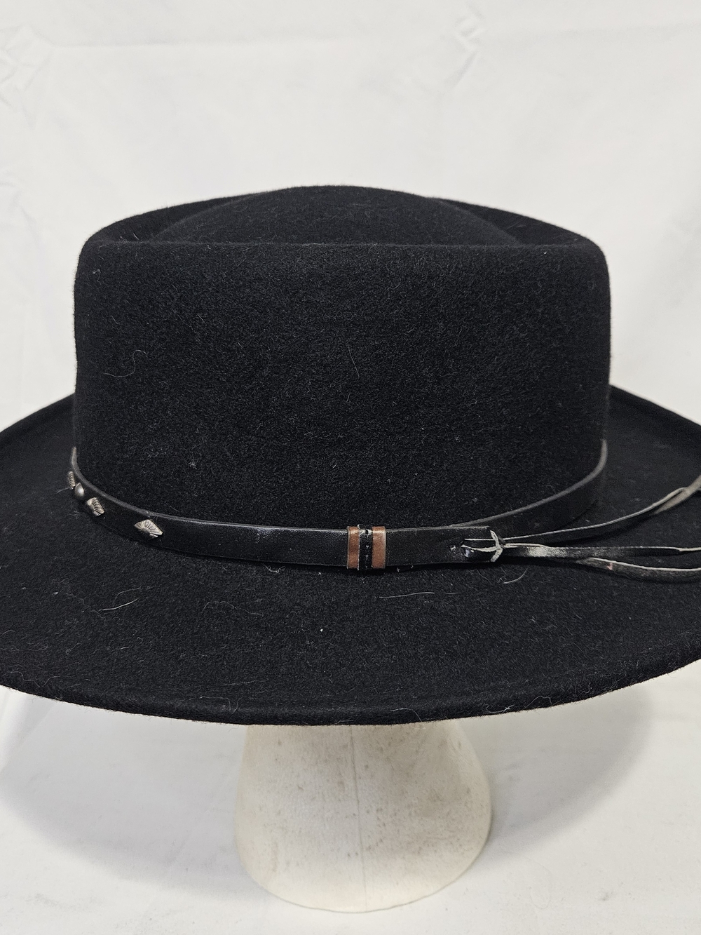 Conner Quincy Gambler 100% Australian Wool Black Wide-Brim Crushable Hat - Picture 4 of 14